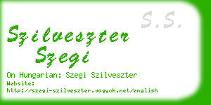 szilveszter szegi business card